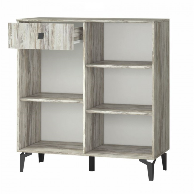 Прихожая Милан шкаф универсальный (2100х984х366), артвуд темный/артвуд темный 