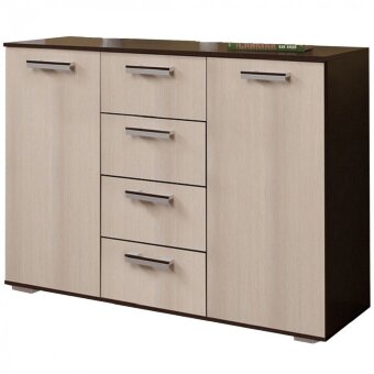 Комод "Стандарт №2" NEW (1200х828х460) БТС  Цвет: Венге/Лоредо