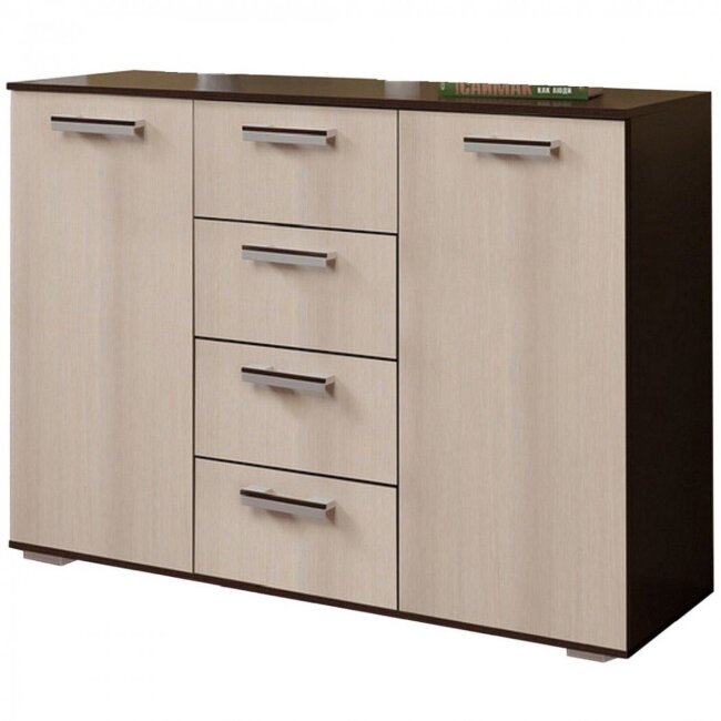 Комод "Стандарт №2" NEW (1200х828х460) БТС  Цвет: Венге/Лоредо