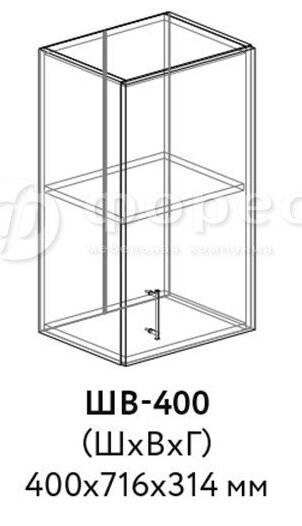 кухня ПАЛЕРМО  ШВ 400 фасад Ф400 (Ф20)