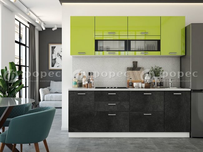 Кухня РИО ШВГ 500 фасад Ф101  (Ф83)