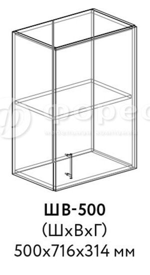 Кухня РИО ШВГ 500 фасад Ф101  (Ф83)