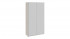 Шкаф-купе 2-х дверный «Траст» СШК 2.120.60-11.11 (Дуб Сонома,Белый снег/Белый снег)